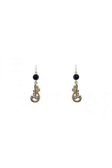 Jet Gleam Drop Earring