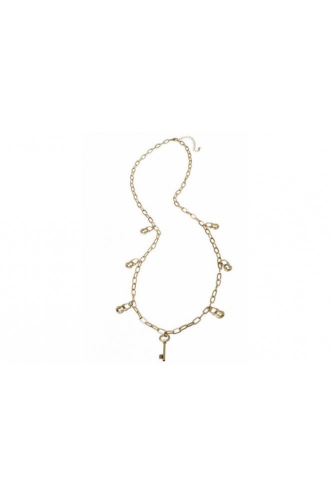 Majique London Keyed Elegance Long Link Necklace