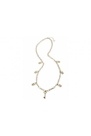 Keyed Elegance Long Link Necklace