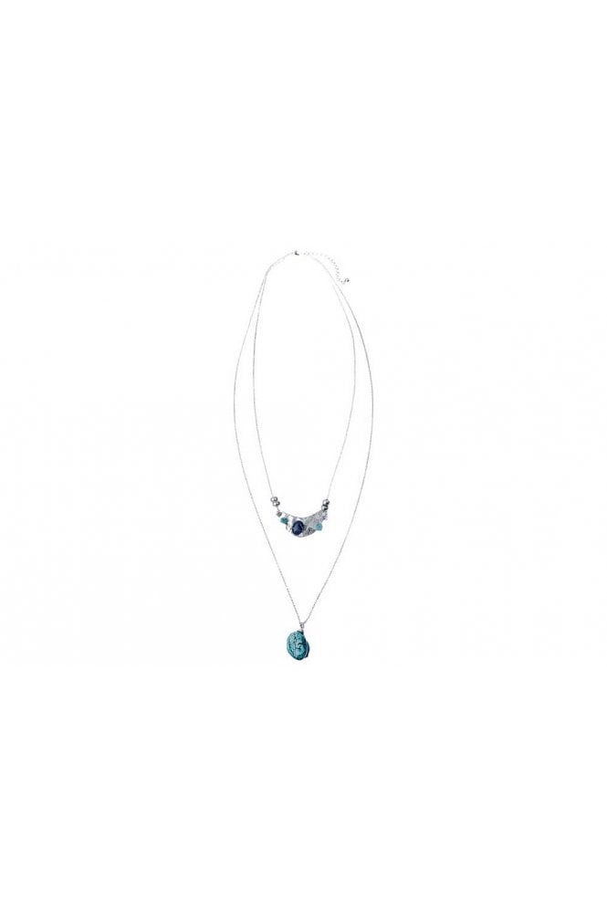 Majique London Layered Gemstone Necklace