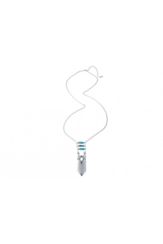 Majique London Layered Horizon Pendant Necklace