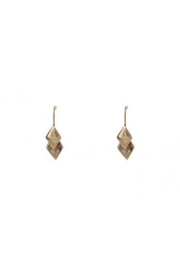 Luxe Double Diamond Drop Earring