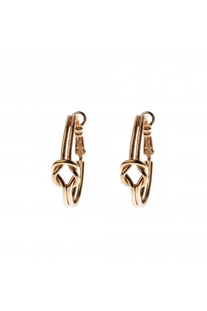 Majique London Luxe Knot Hoop Earring