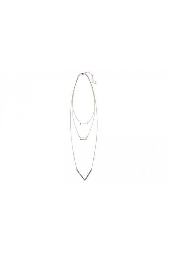 Majique London Luxe V Layer Necklace