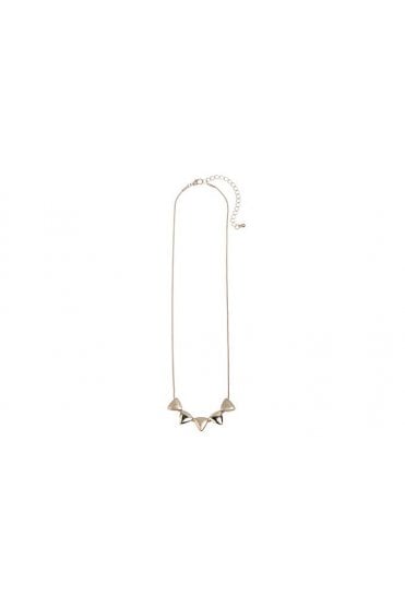 3D Triangle Textured Chain Necklace