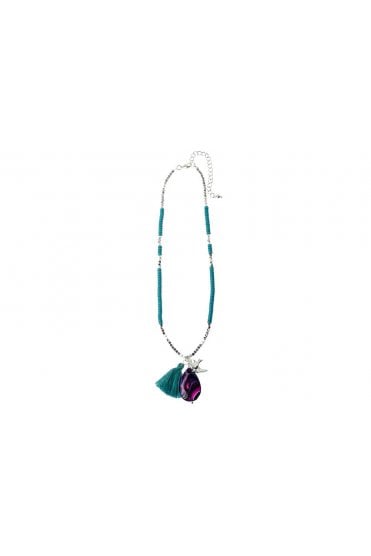 Aqua Dream Agate Pendant Necklace