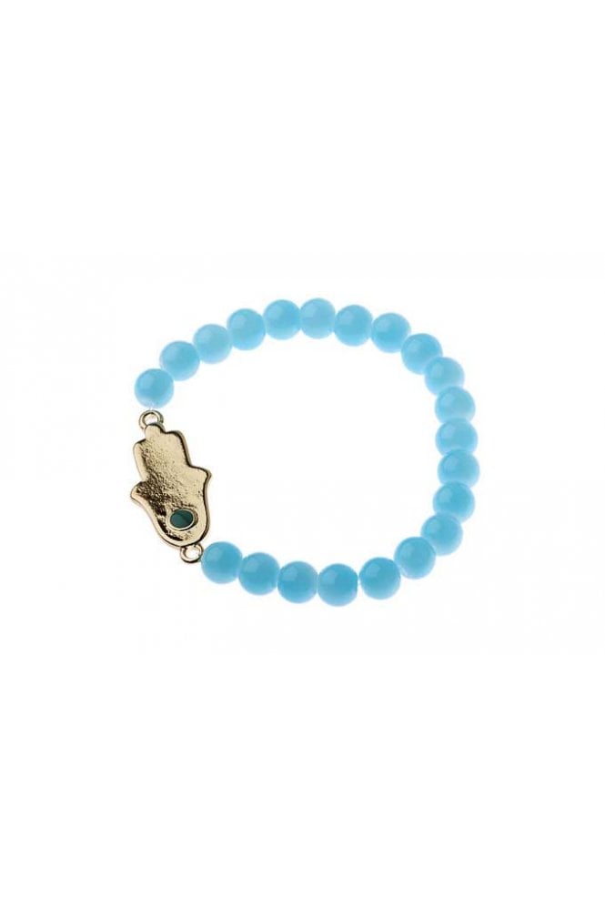 Majique London Aqua Hamsa Luxe Bracelet