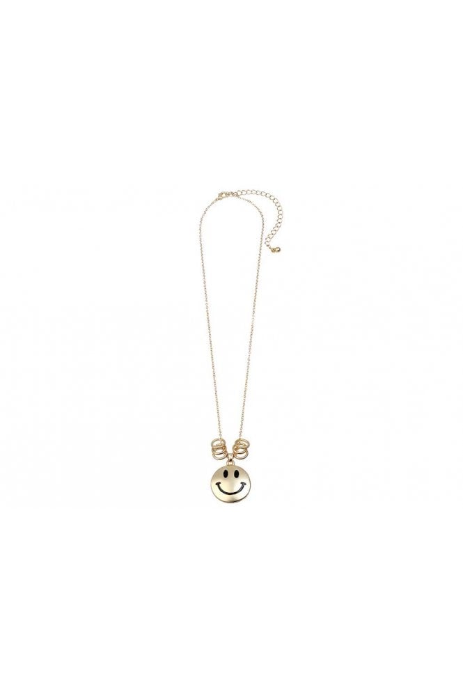 Majique London Cheerful Smiley Pendant Necklace