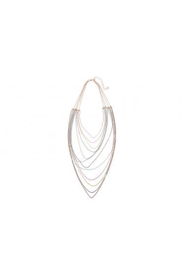 Chic Beaded Gold Cable Necklace