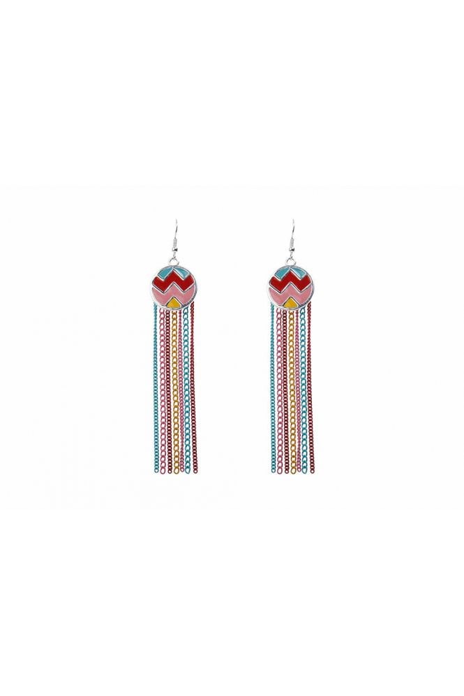 Majique London Colour Splash Fish Hook Earrings