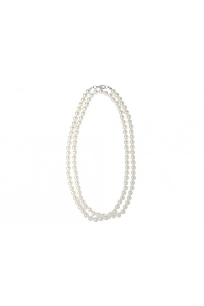 Majique London Cream Pearl Luxe Chain Necklace
