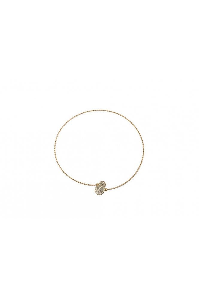 Majique London Crystal Circle Rope Wire Necklace