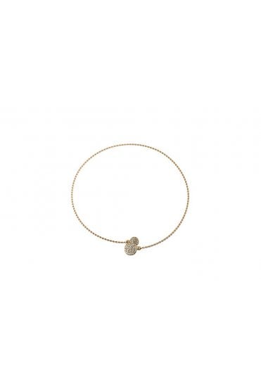 Crystal Circle Rope Wire Necklace