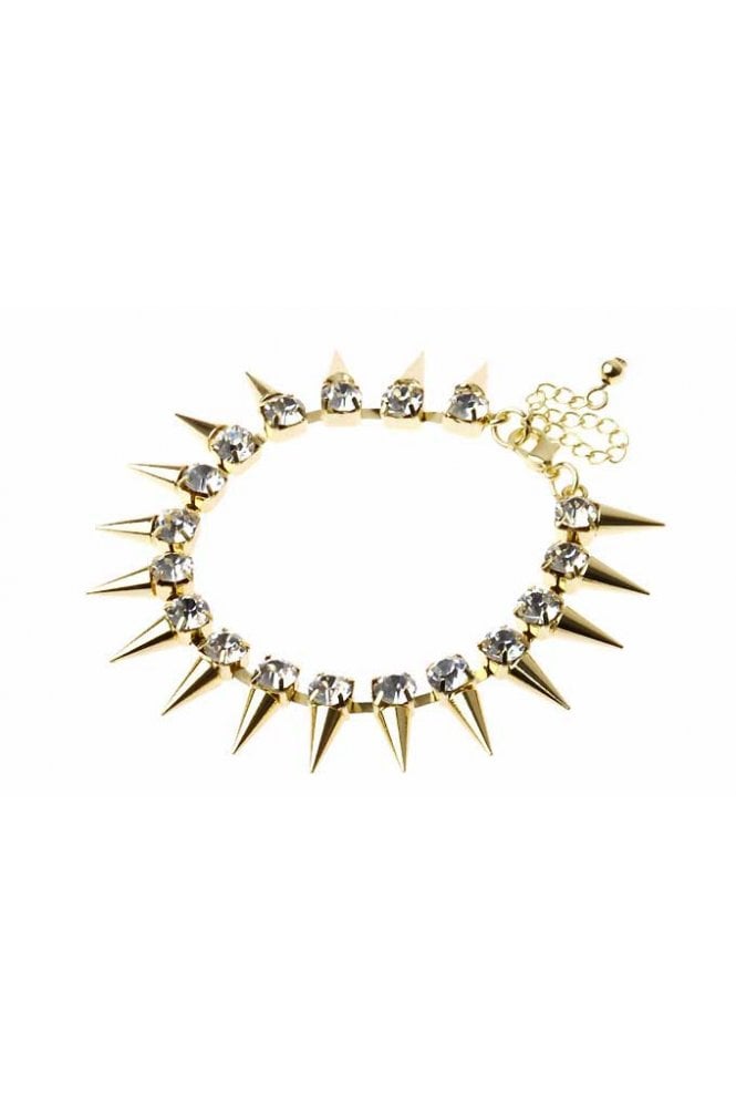 Majique London Crystal Spike Cuff