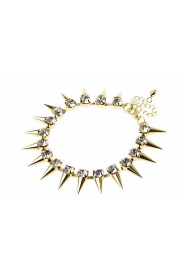 Crystal Spike Cuff