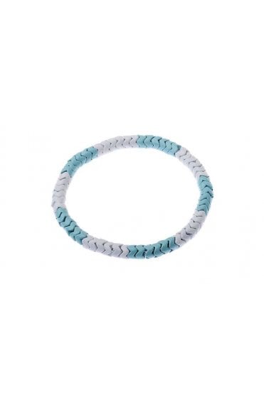 Dual-Tone Braided Statement Bracelet