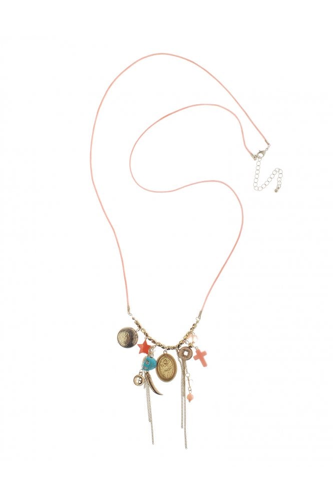 Majique London Ethereal Cascade Long Thread Necklace with Charm Drops