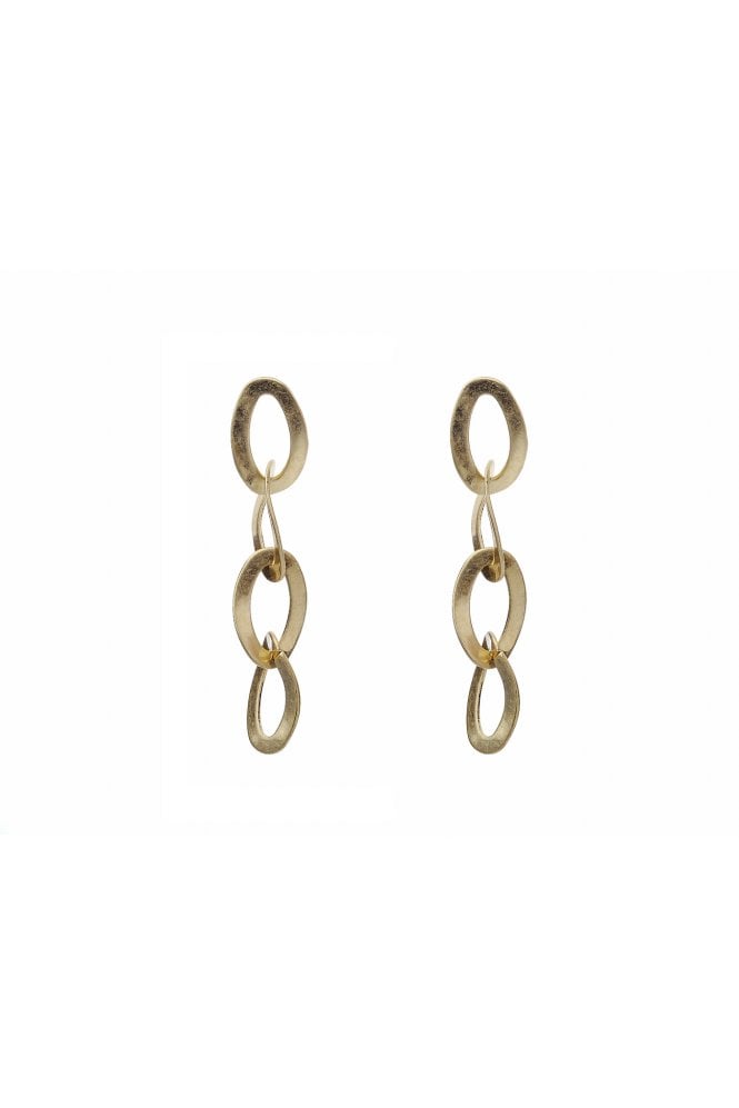 Majique London Oval Link Cascade Earring