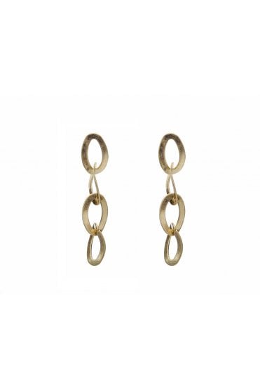 Oval Link Cascade Earring