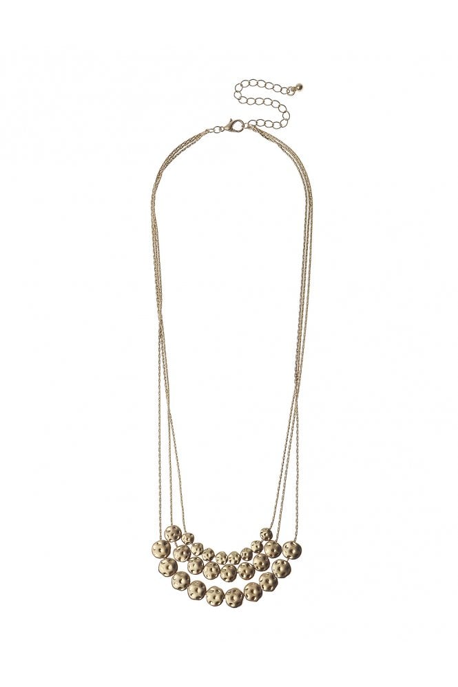 Majique London Triple Fusion Hammered Coins Necklace