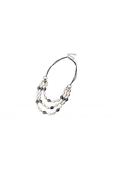 Tritone Graduated Triple Strand Necklace