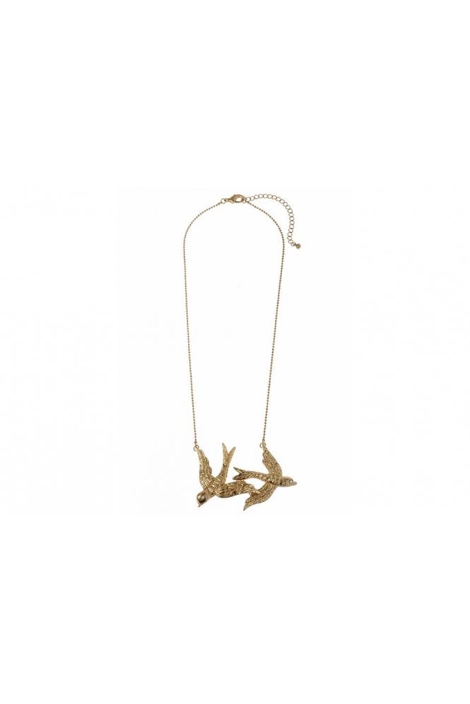 Majique London Flight of Birds Pendant Chain Necklace