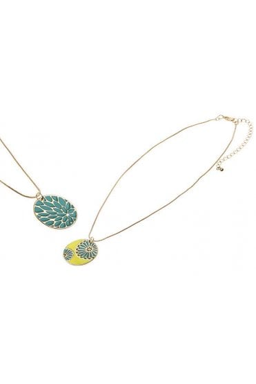Floral Duality Snake Necklace