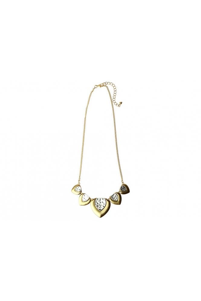 Majique London Heartfelt Duo Gold Chain Necklace