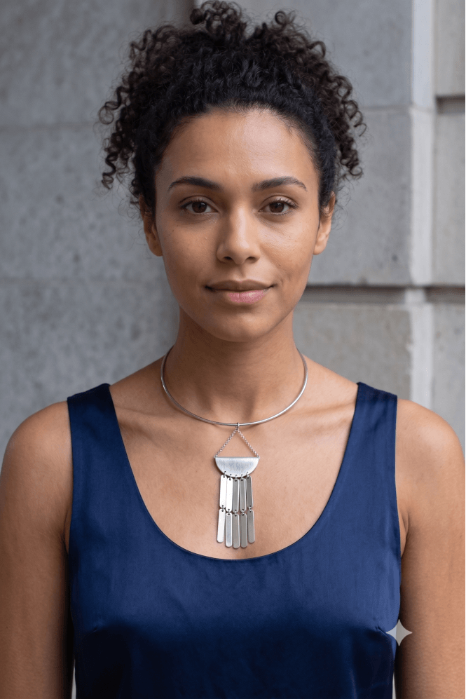 Majique London Arc & Bar Wire Choker