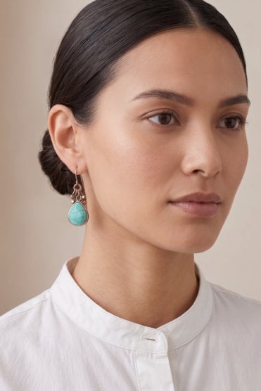 Azure Glow Earring