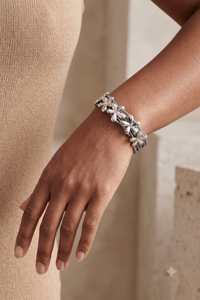Majique London Boho Blossom Multi Cord Bracelet