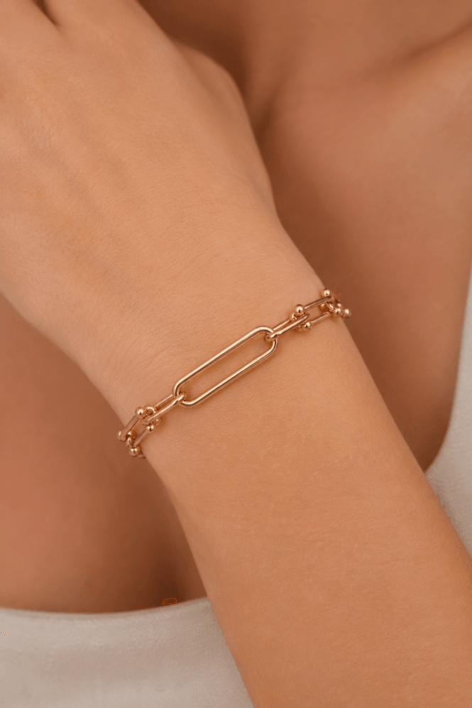 Majique London Bold Centrepiece Link Harmony Bracelet