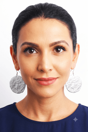 Bold Hammered Disc Statement Fish Hook Earring