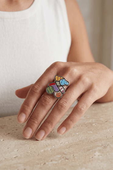Bright Bear Stretch Ring