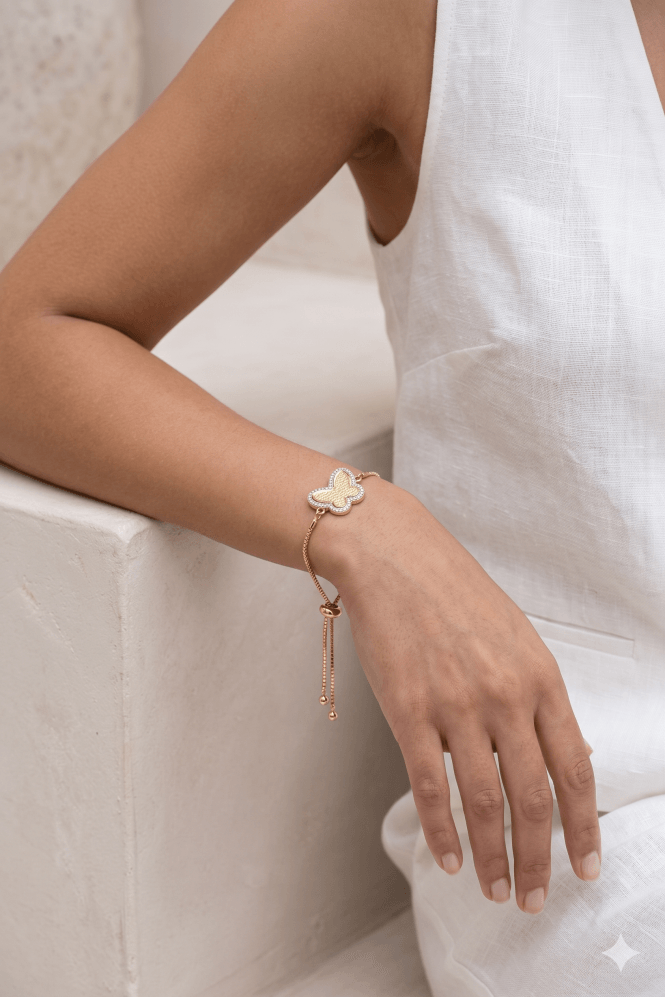 Majique London Butterfly Bliss Adjustable Bracelet