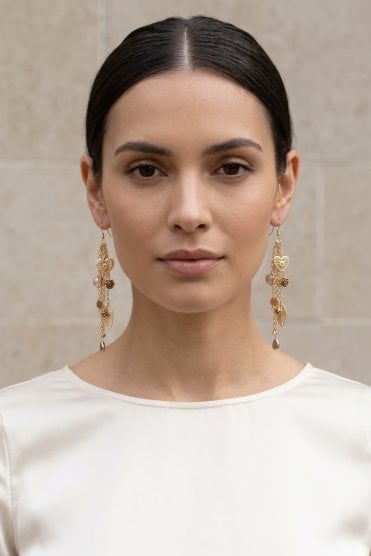 Charm Embellished Chain Earrings