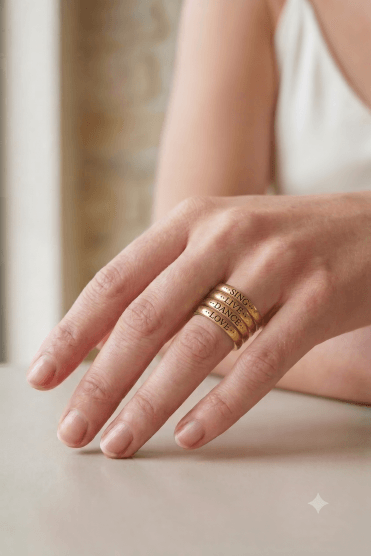 Charmed Life Message Ring Set
