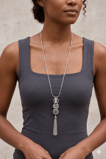Chic Cat Eye Cascade Stack Necklace