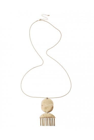 Chic Crescent Bar Drop Necklace