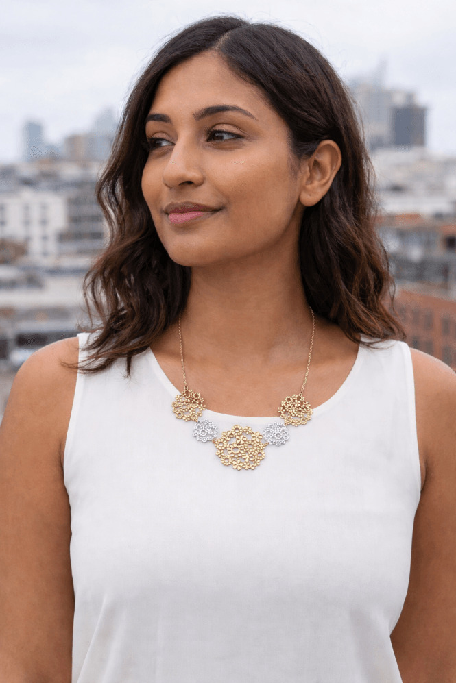 Majique London Chic Fusion Filigree Necklace