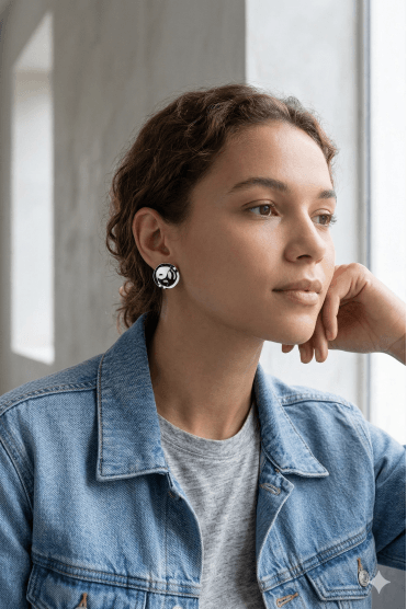 Chic Modern Radiant Large Disc Earring