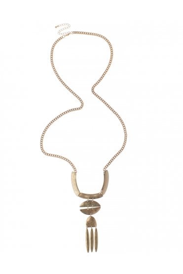 Chic Oval Drop Link Necklace