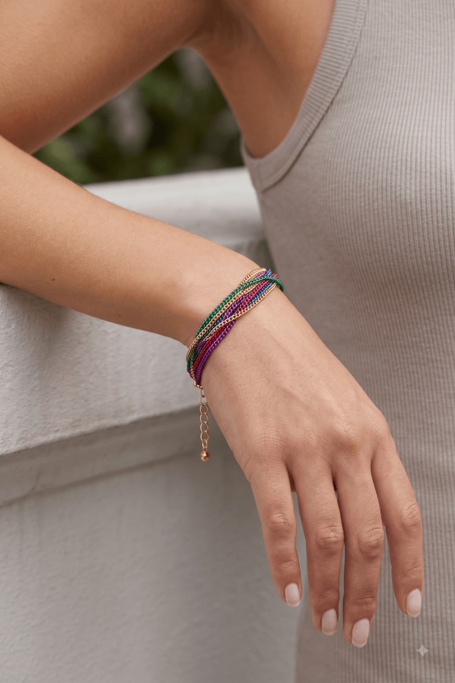Majique London Colour Pop Twist Bracelet