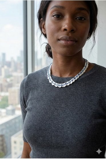 Corded Coin Charm Necklace
