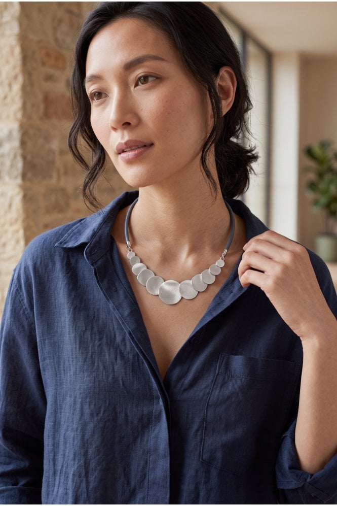 Majique London Cosmic Circle Choker Necklace