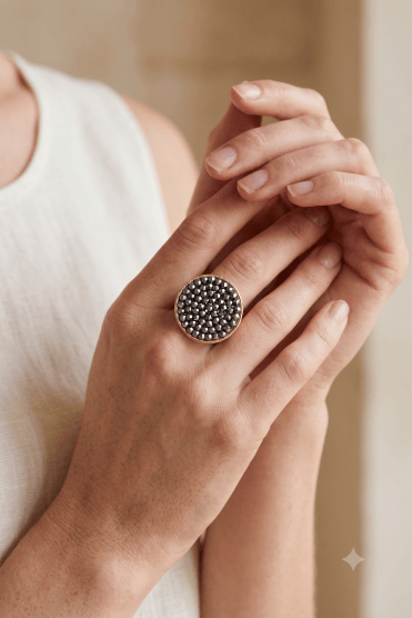 Cosmic Glow Statement Ring