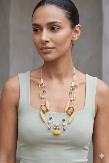 Cosmo Chic Triple Strand Necklace