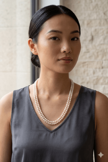 Cream Pearl Elegance Necklace