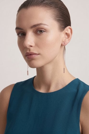 Crystal Bar Dangle Drop Earring