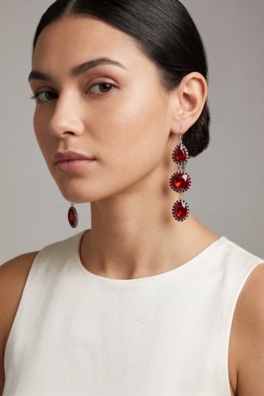 Crystal Cascade Dangle Earring